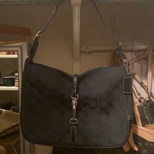 Coach Hobo Purse | black monogram vintage purse that is better than NEW!